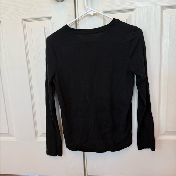MADEWELL Long Sleeve Black Crewneck Cotton Tee Shirt size Small - Picture 6 of 7